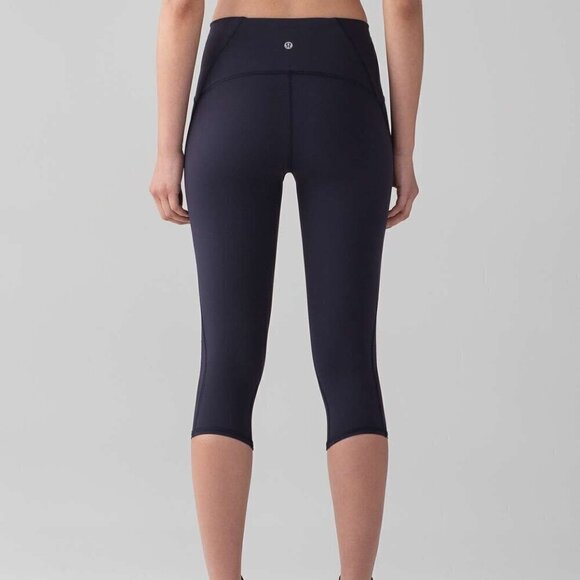 Lululemon Train Times Crop 17" - 4 Midnight Navy - Picture 2 of 7